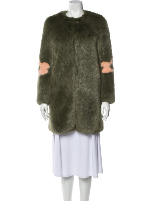 Shrimps Faux Fur Coat Green