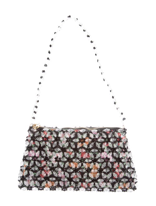 Shrimps Beaded Mini Bag Black