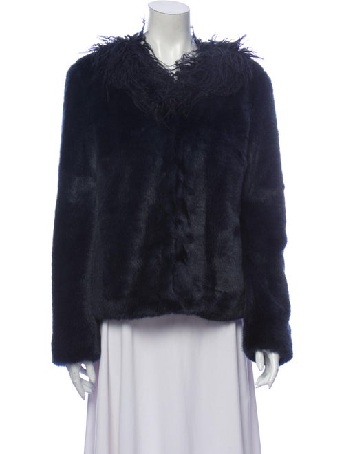 Shrimps Faux Fur Coat Blue
