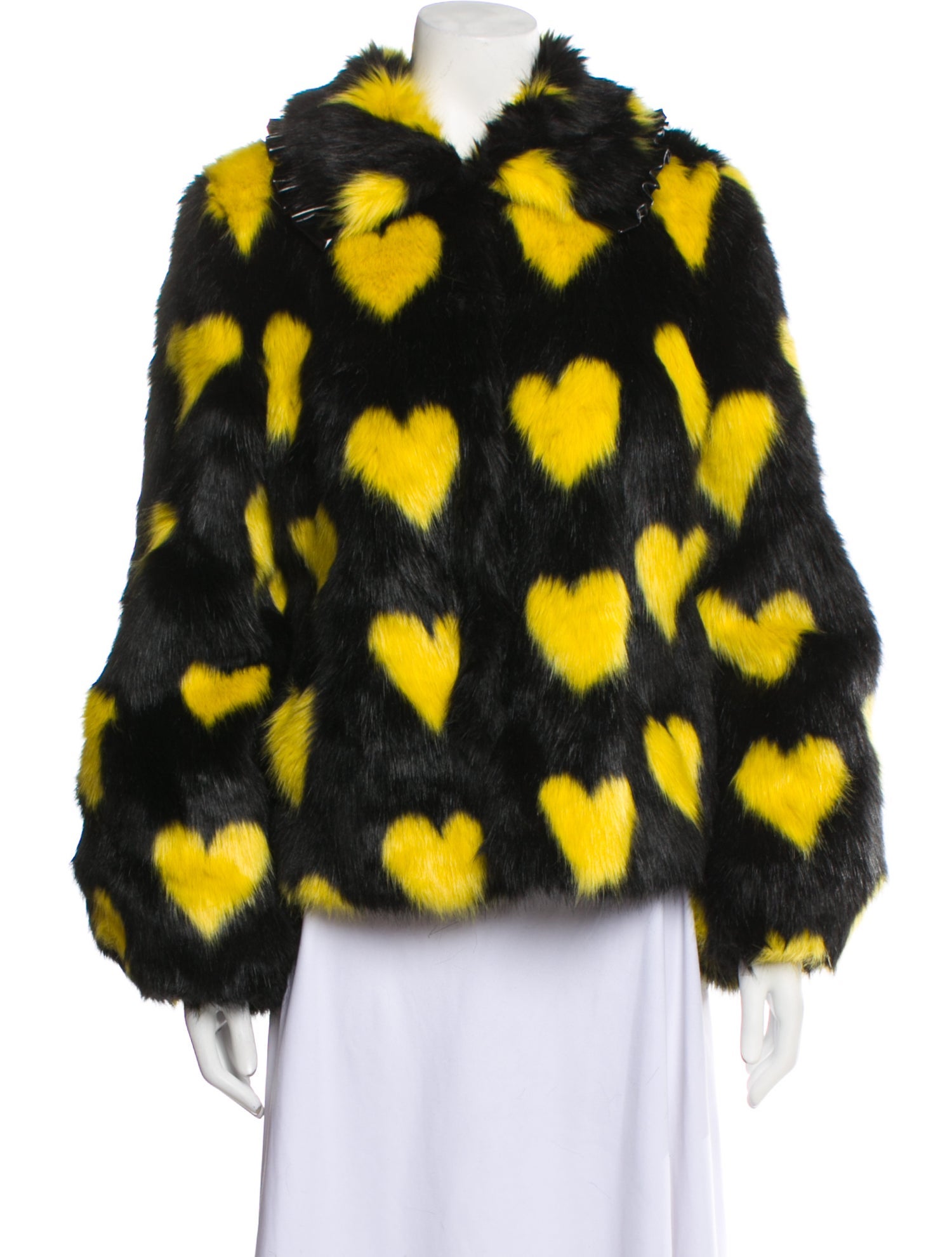 Shrimps Printed Faux Fur Jacket