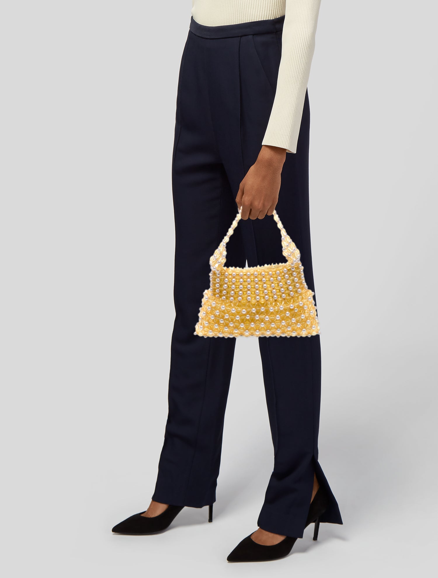 Shrimps Acrylic Top Handle Bag