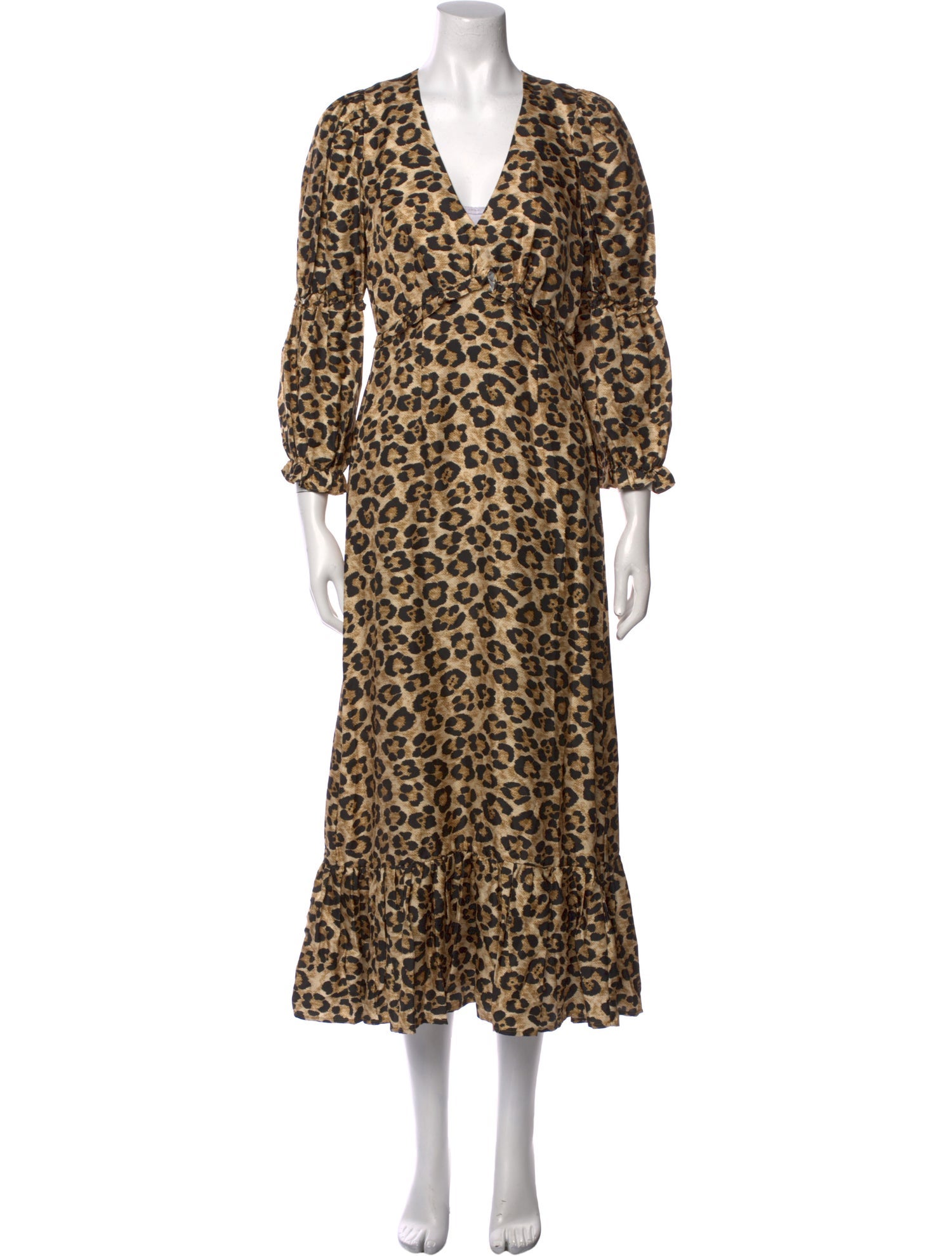 Shrimps Silk Long Dress