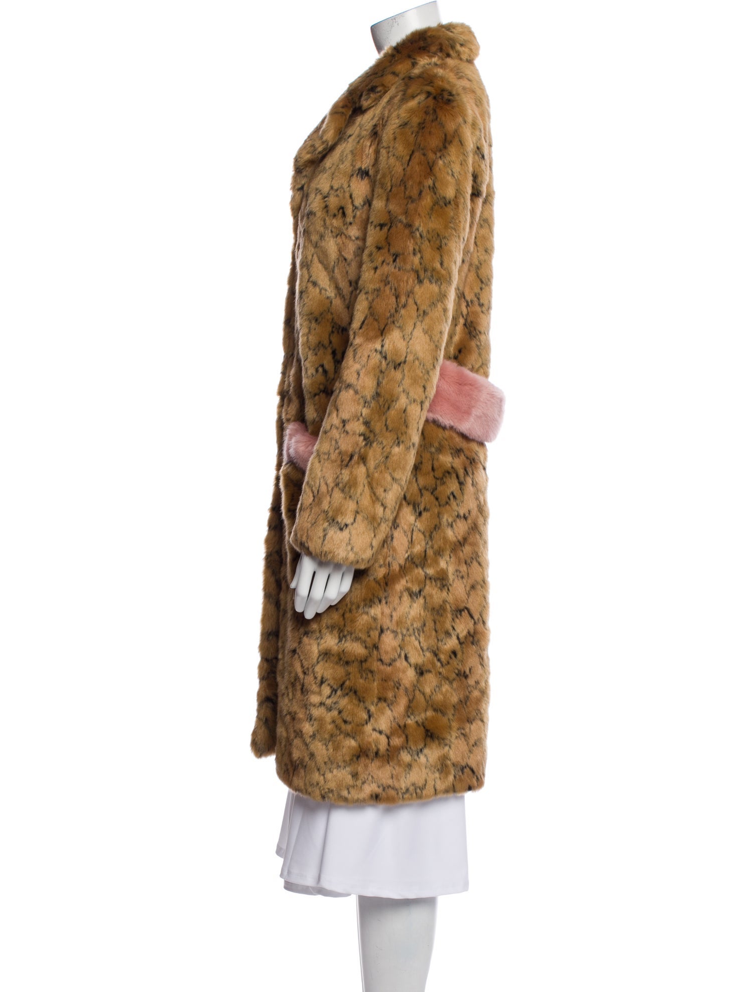 Shrimps Animal Print Faux Fur Coat