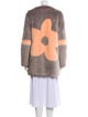 Shrimps Faux Fur Colorblock Pattern Faux Fur Coat