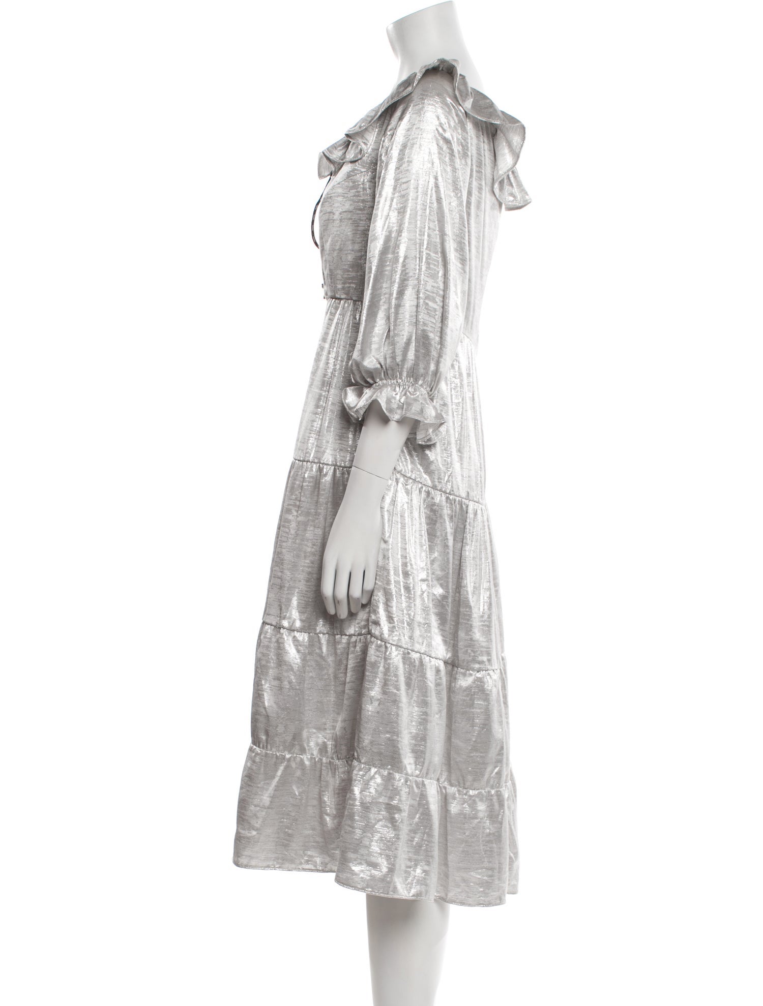 Shrimps Scoop Neck Midi Length Dress