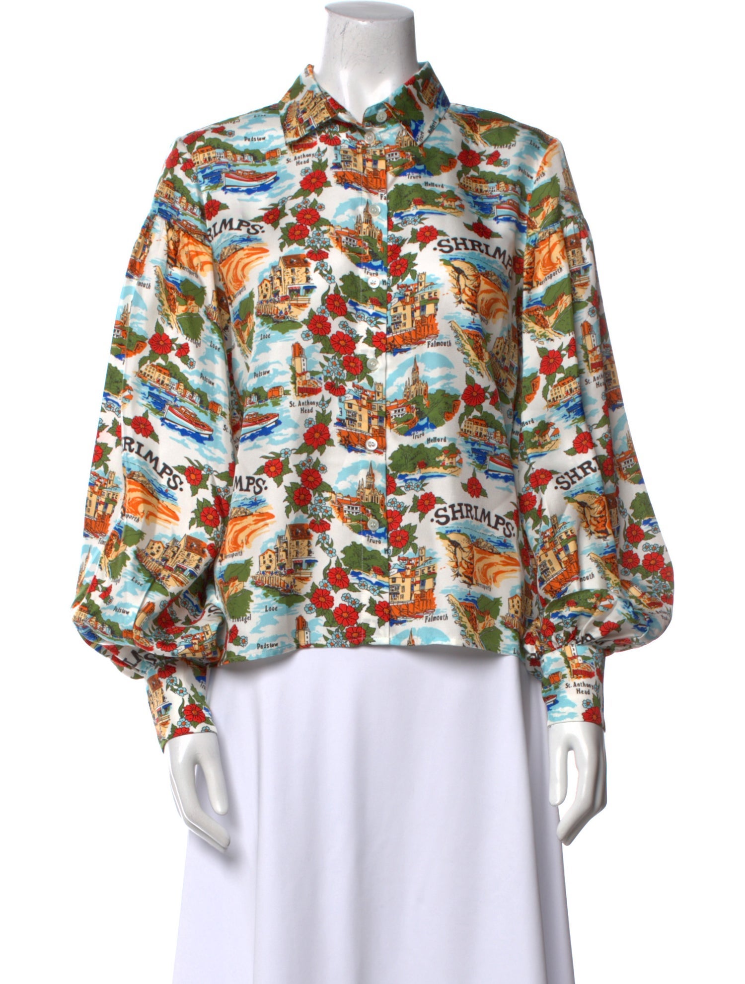 Shrimps Silk Printed Blouse