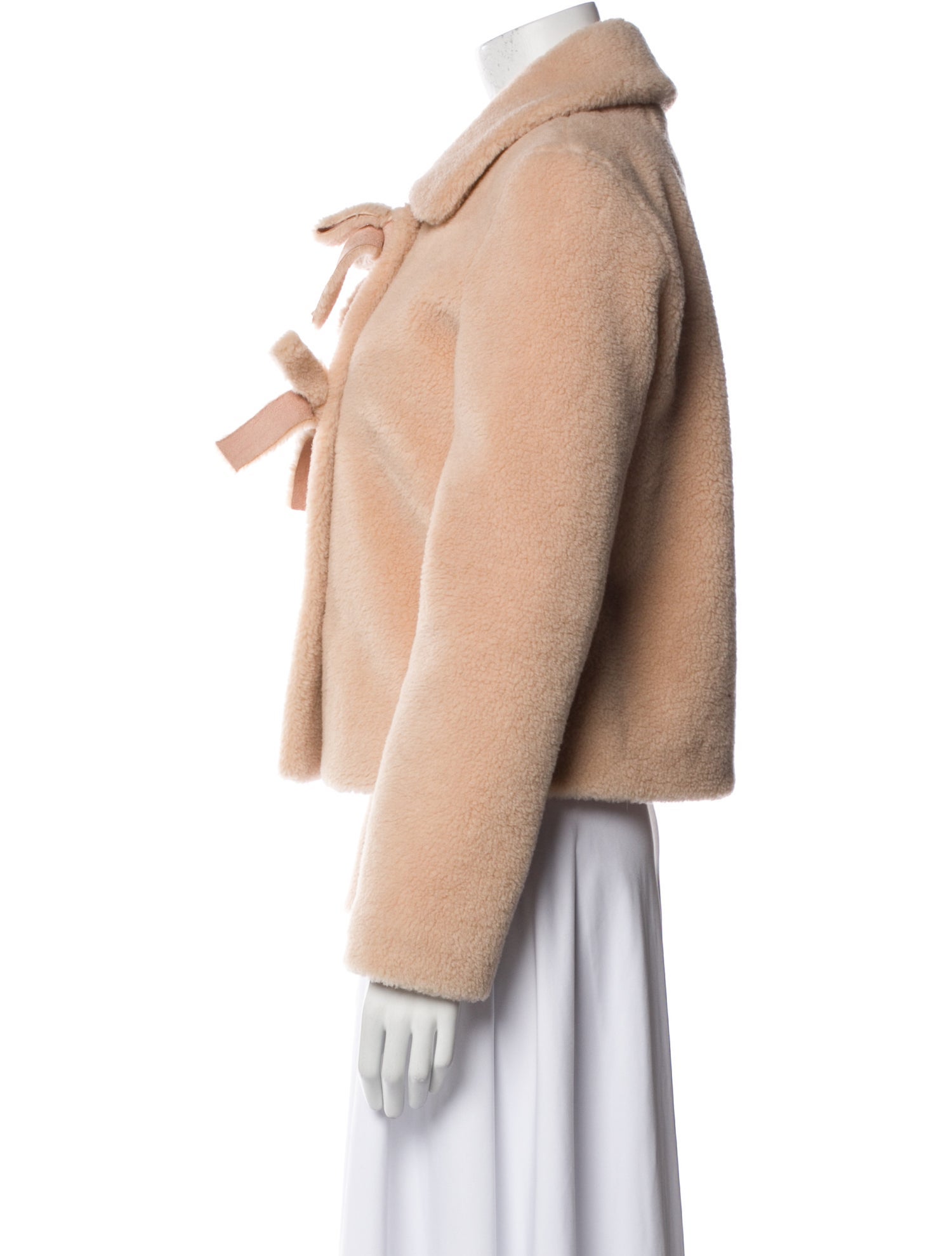 Shrimps Wool Faux Fur Jacket