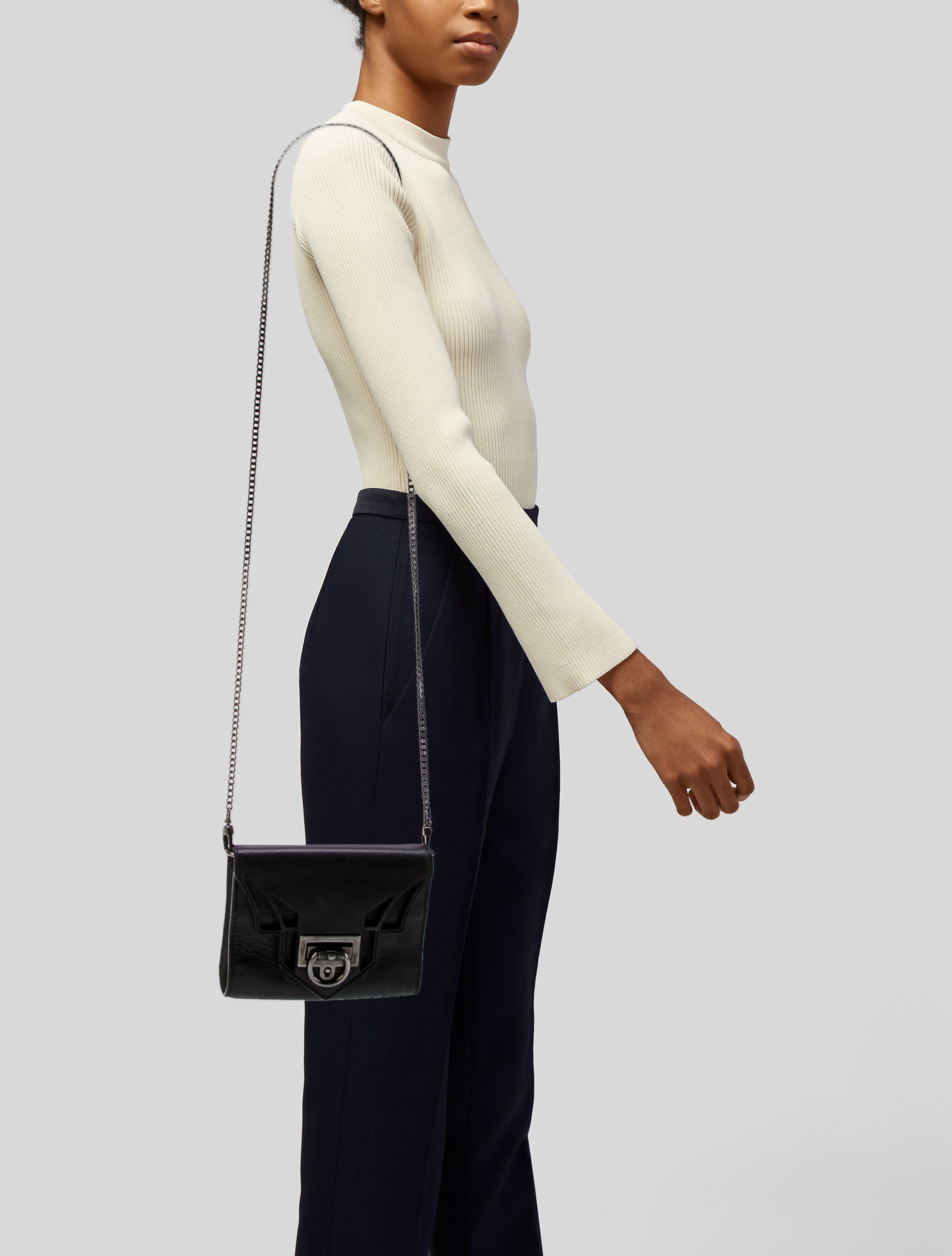 Reece Hudson Leather Shoulder Bag