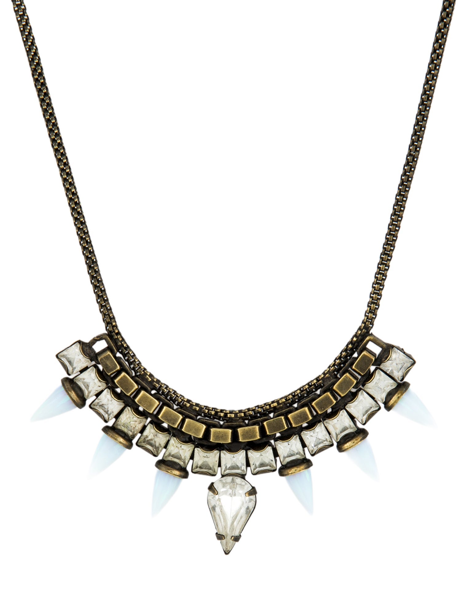 Lionette Crystal & Resin Collar Necklace