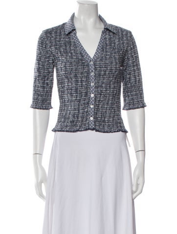 Nation Tops Supima Cotton Printed Crop Top S