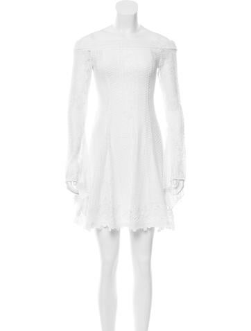 Nicholas Off-The-Shoulder Lace Dress w/ Tags