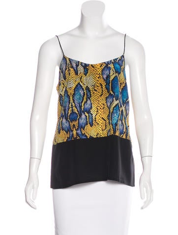 Nicholas Silk Snakeskin Print Top