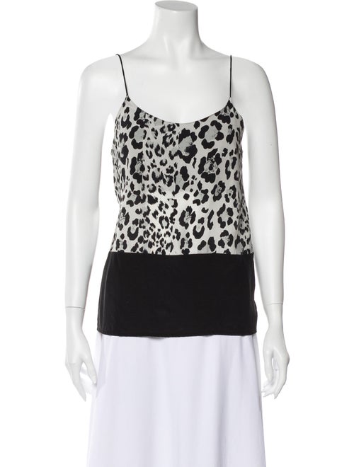 Nicholas Silk Animal Print Top