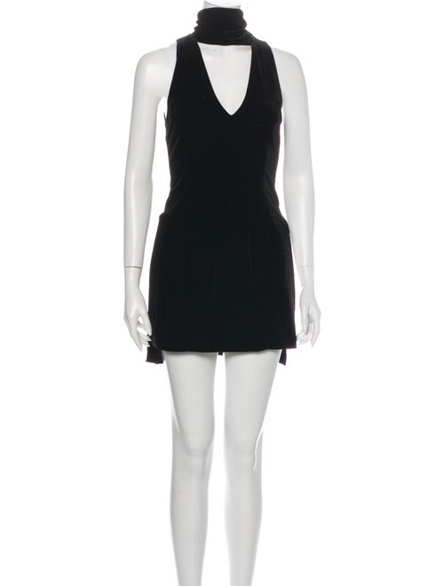 Nicholas Turtleneck Mini Dress Black
