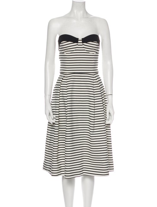 Nicholas Striped Mini Dress White