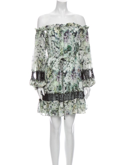 Nicholas Silk Mini Dress Green