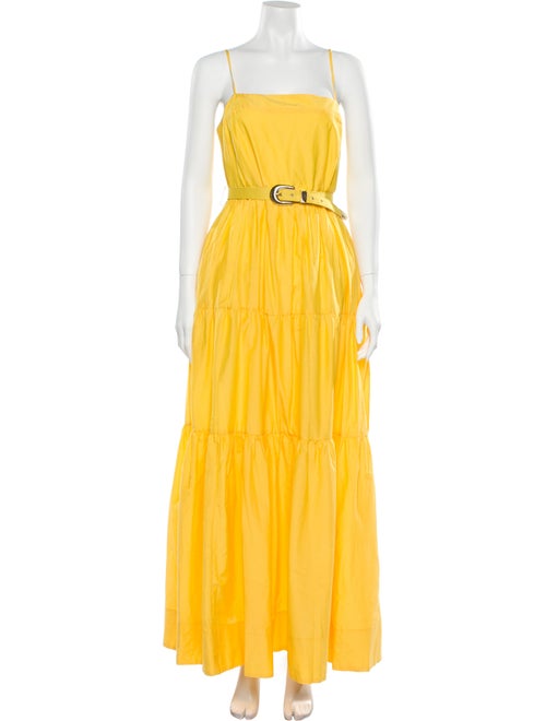 Nicholas Square Neckline Long Dress w/ Tags Yellow