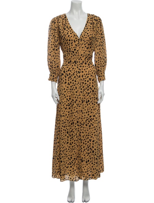 Nicholas Silk Long Dress Gold