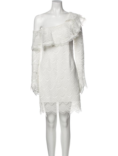 Nicholas One-Shoulder Mini Dress White