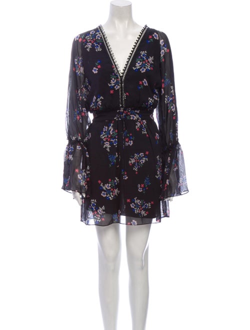 Nicholas Silk Mini Dress Black