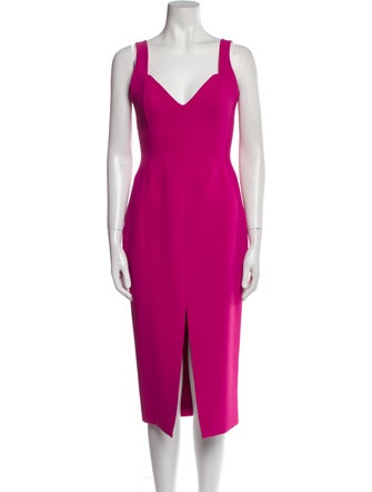 Nicholas V-Neck Midi Length Dress