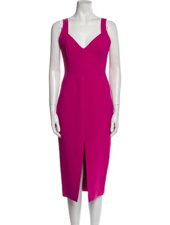 Nicholas V-Neck Midi Length Dress