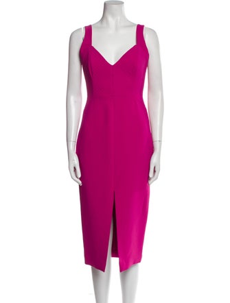 Nicholas V-Neck Midi Length Dress