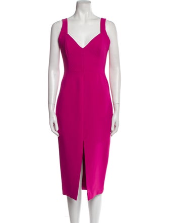 Nicholas V-Neck Midi Length Dress