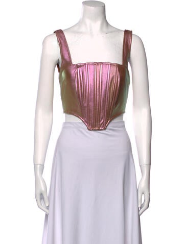 Nicholas Tops Square Neckline Sleeveless Crop Top US 0 | XS