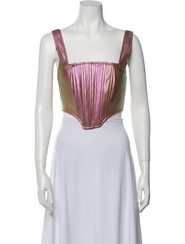 Nicholas Tops Square Neckline Sleeveless Crop Top US 0 | XS