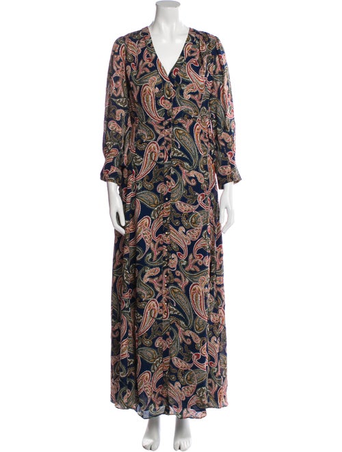 Nicholas Paisley Print Long Dress
