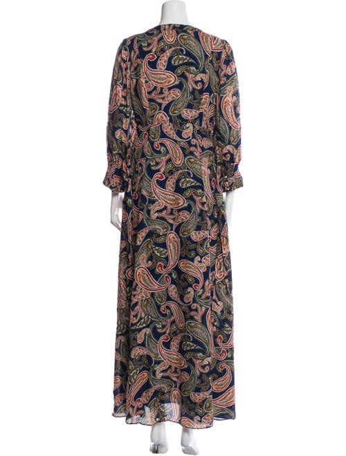 Nicholas Paisley Print Long Dress