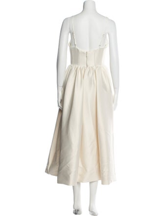 Nicholas V-Neck Long Dress