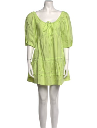 Nicholas Scoop Neck Mini Dress