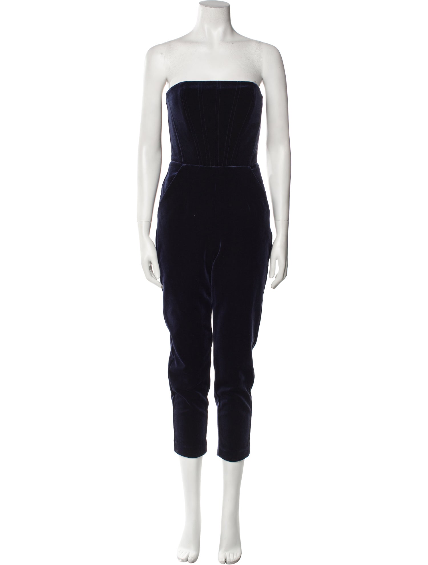 Nicholas Velvet Strapless Jumpsuit