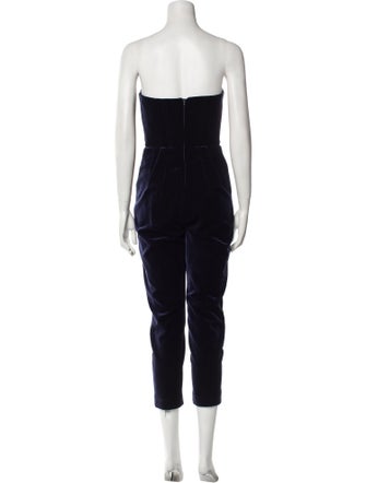 Nicholas Velvet Strapless Jumpsuit