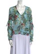 Nicholas Silk Floral Print Blouse