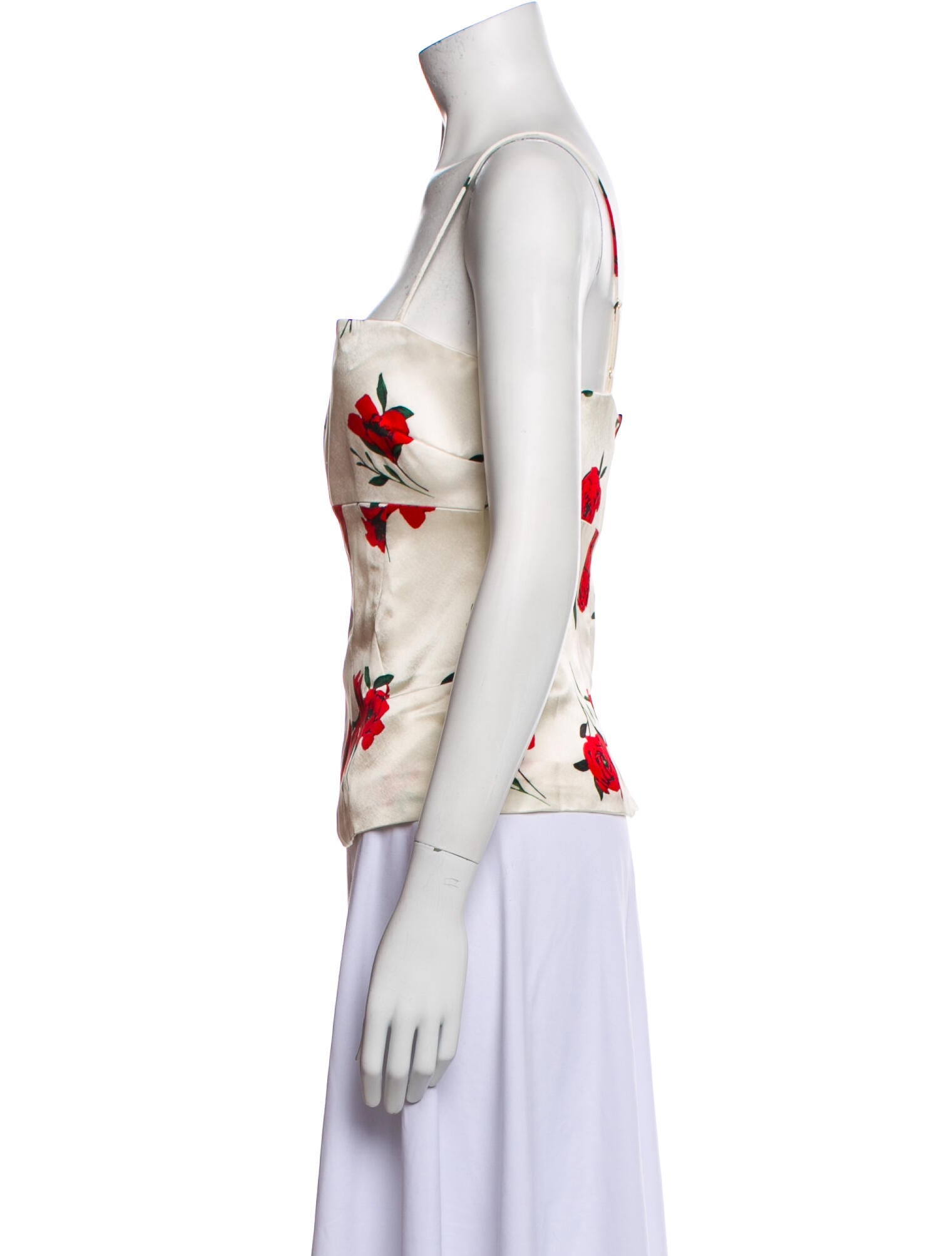 Nicholas Floral Print Square Neckline Top w/ Tags