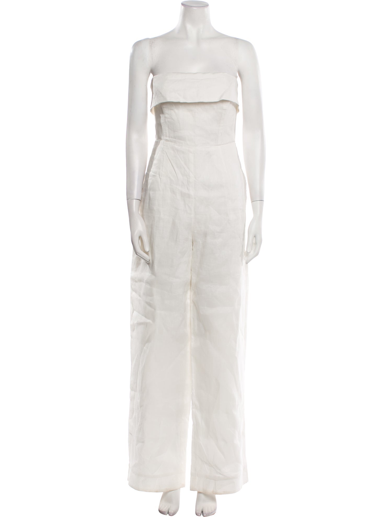 Nicholas Linen Strapless Jumpsuit