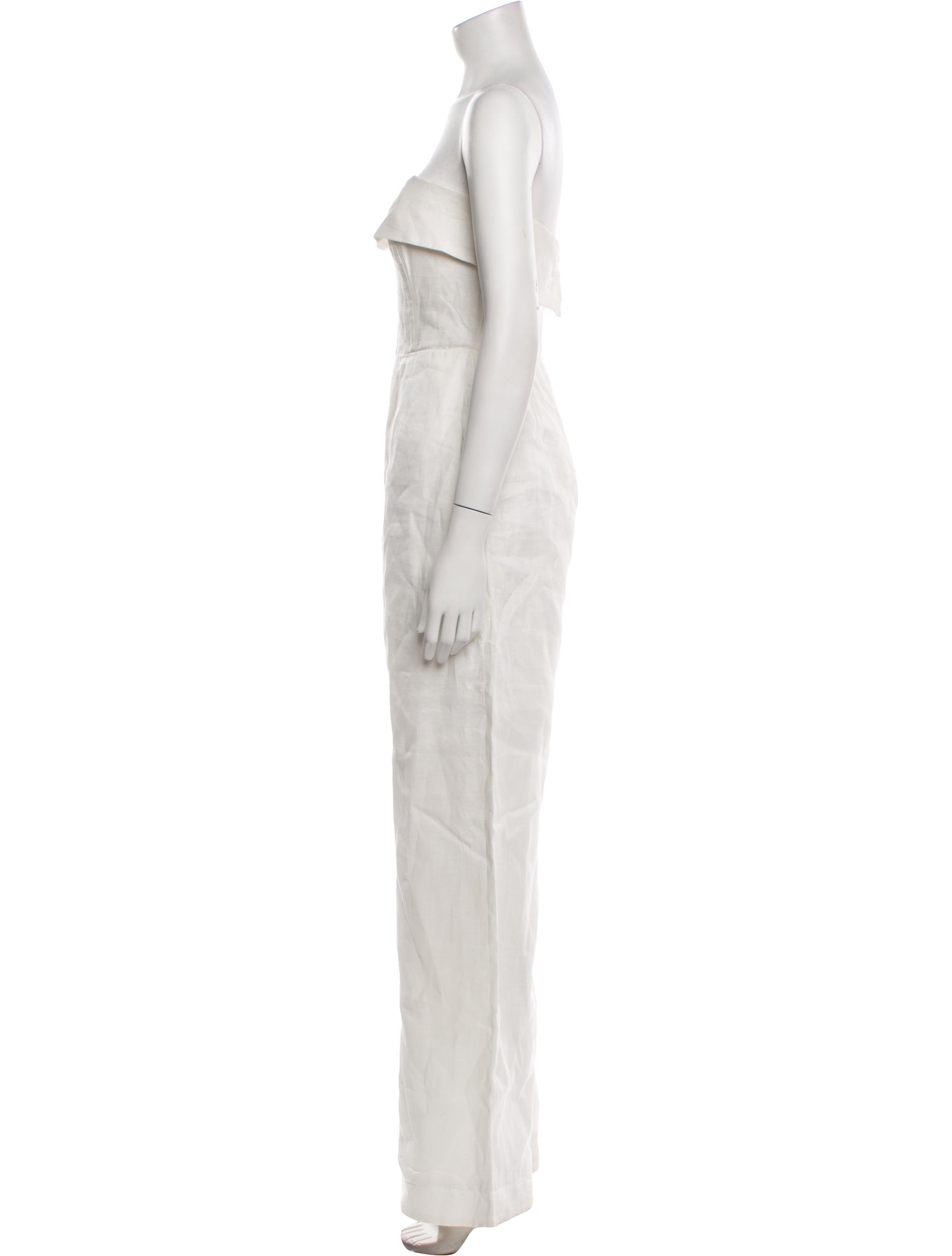 Nicholas Linen Strapless Jumpsuit