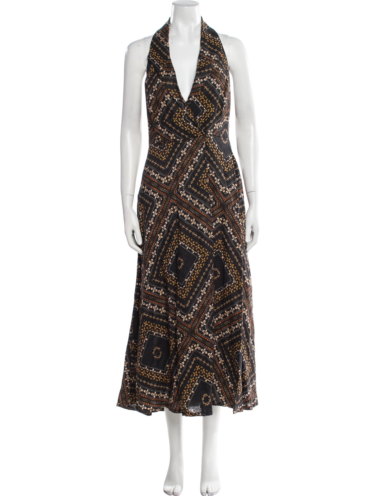 Nicholas Printed Long Dress