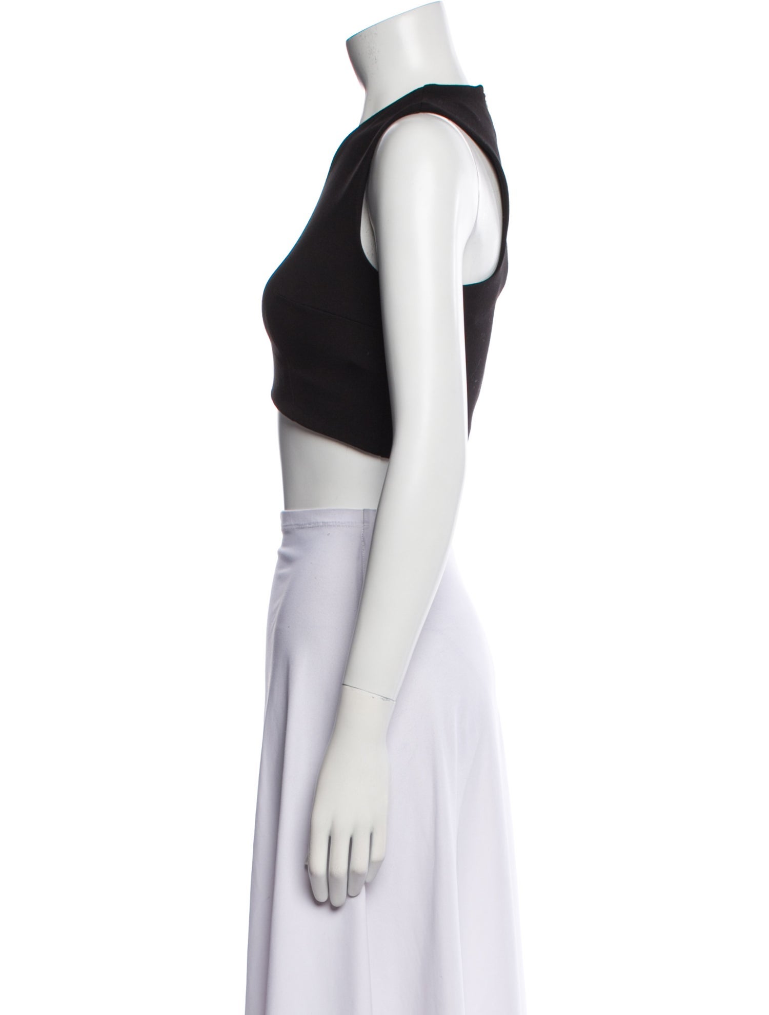 Nicholas V-Neck Sleeveless Crop Top