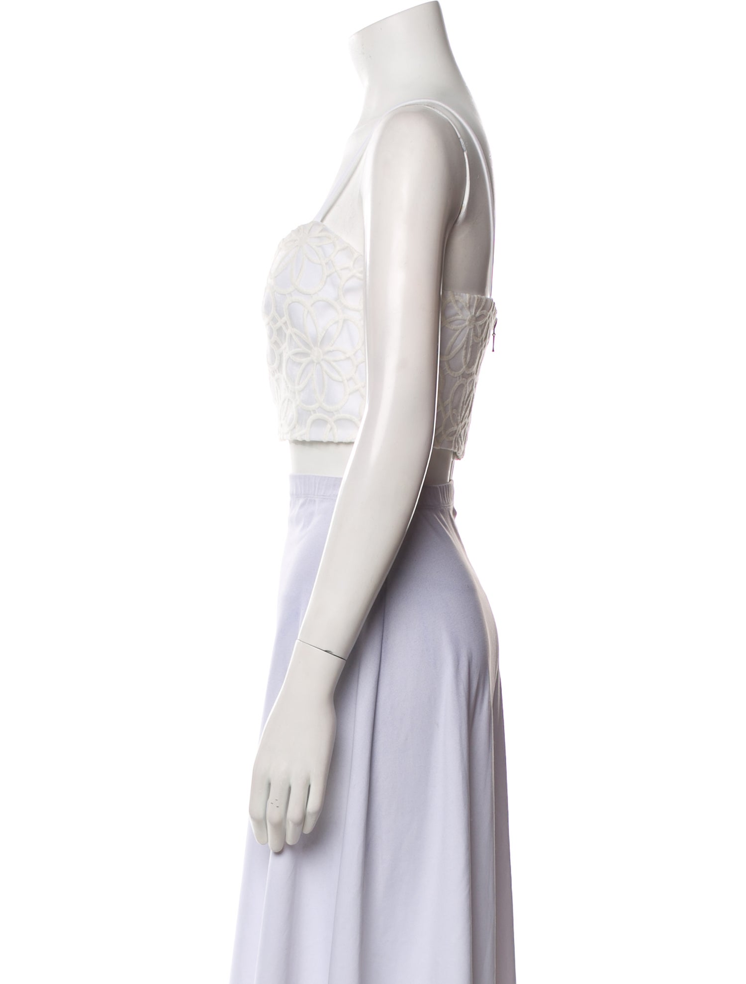 Nicholas Square Neckline Sleeveless Crop Top