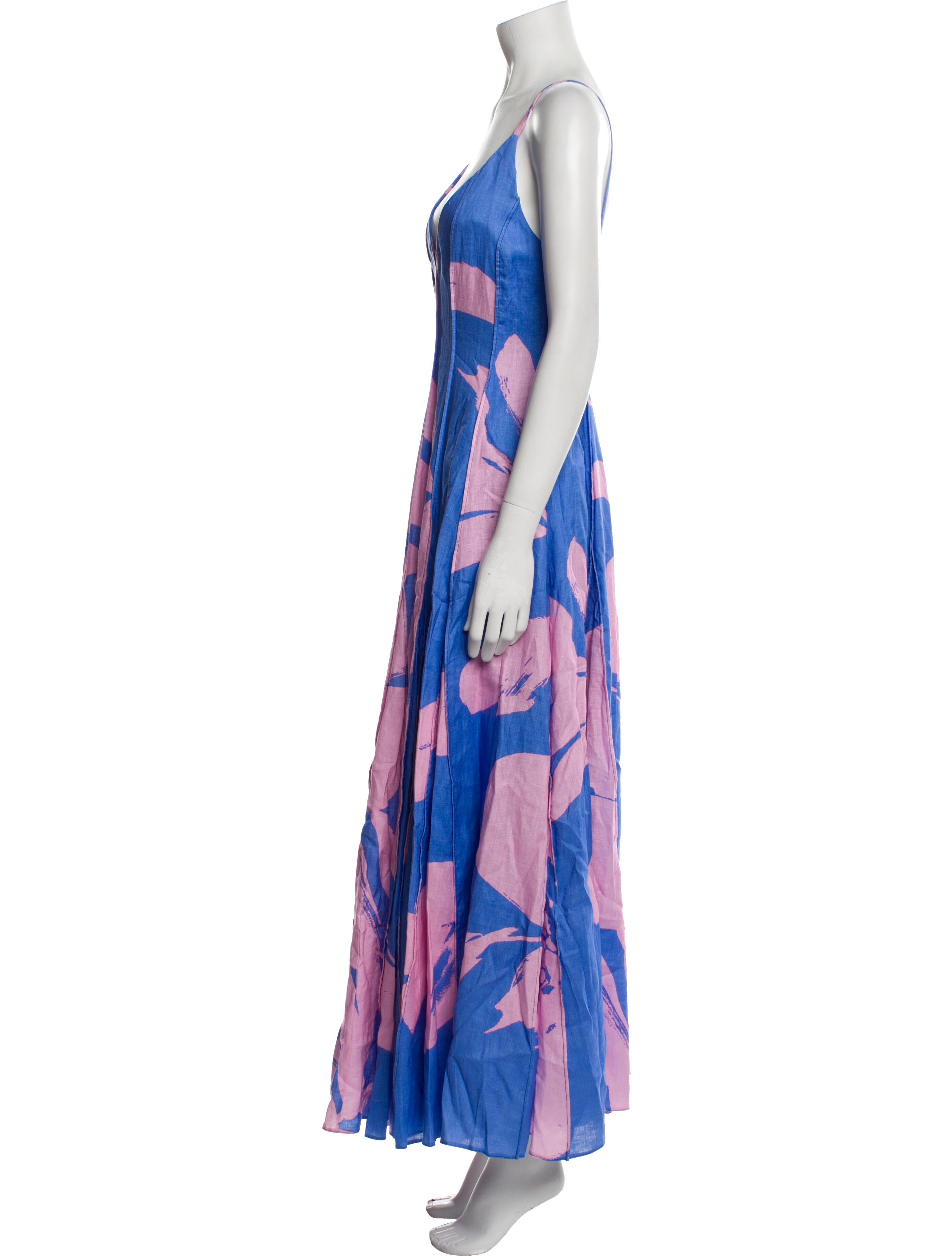 Nicholas Printed Long Dress