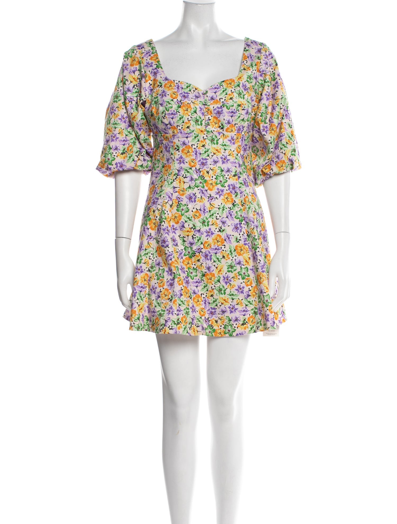 Nicholas Floral Print Mini Dress