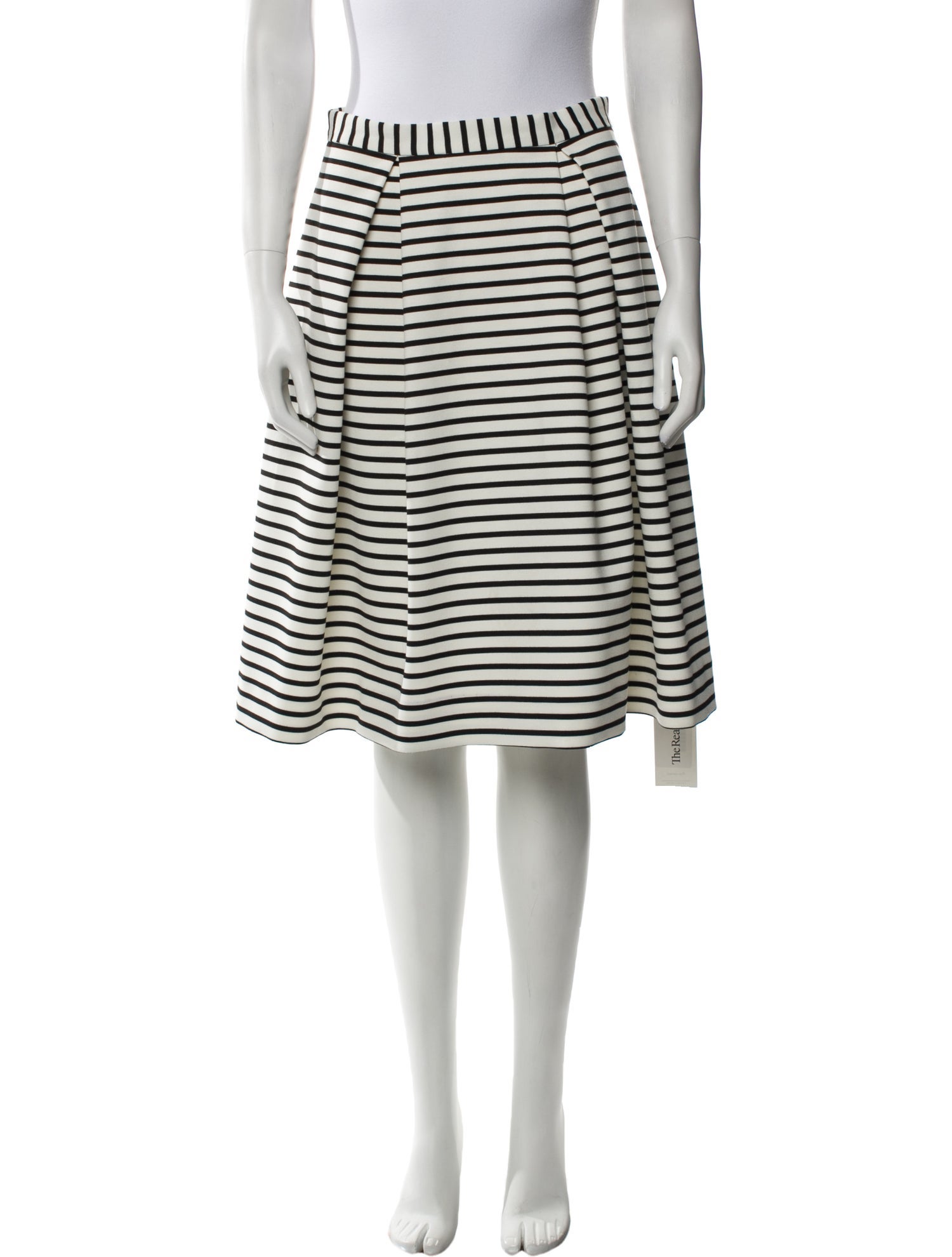 Nicholas Striped Knee-Length Skirt
