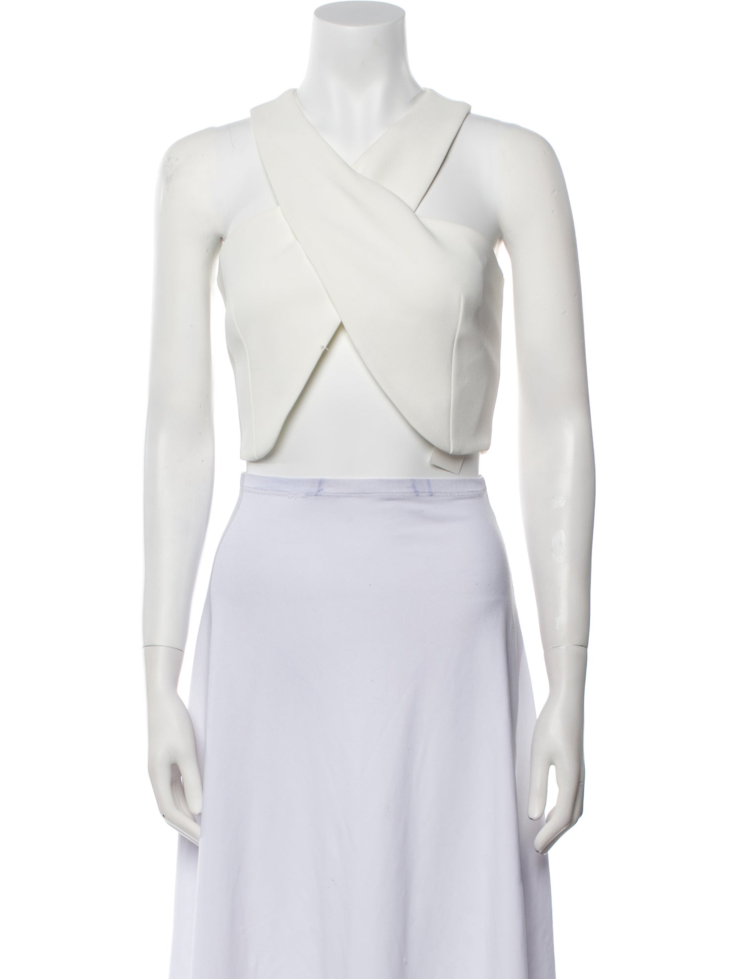 Nicholas V-Neck Sleeveless Crop Top