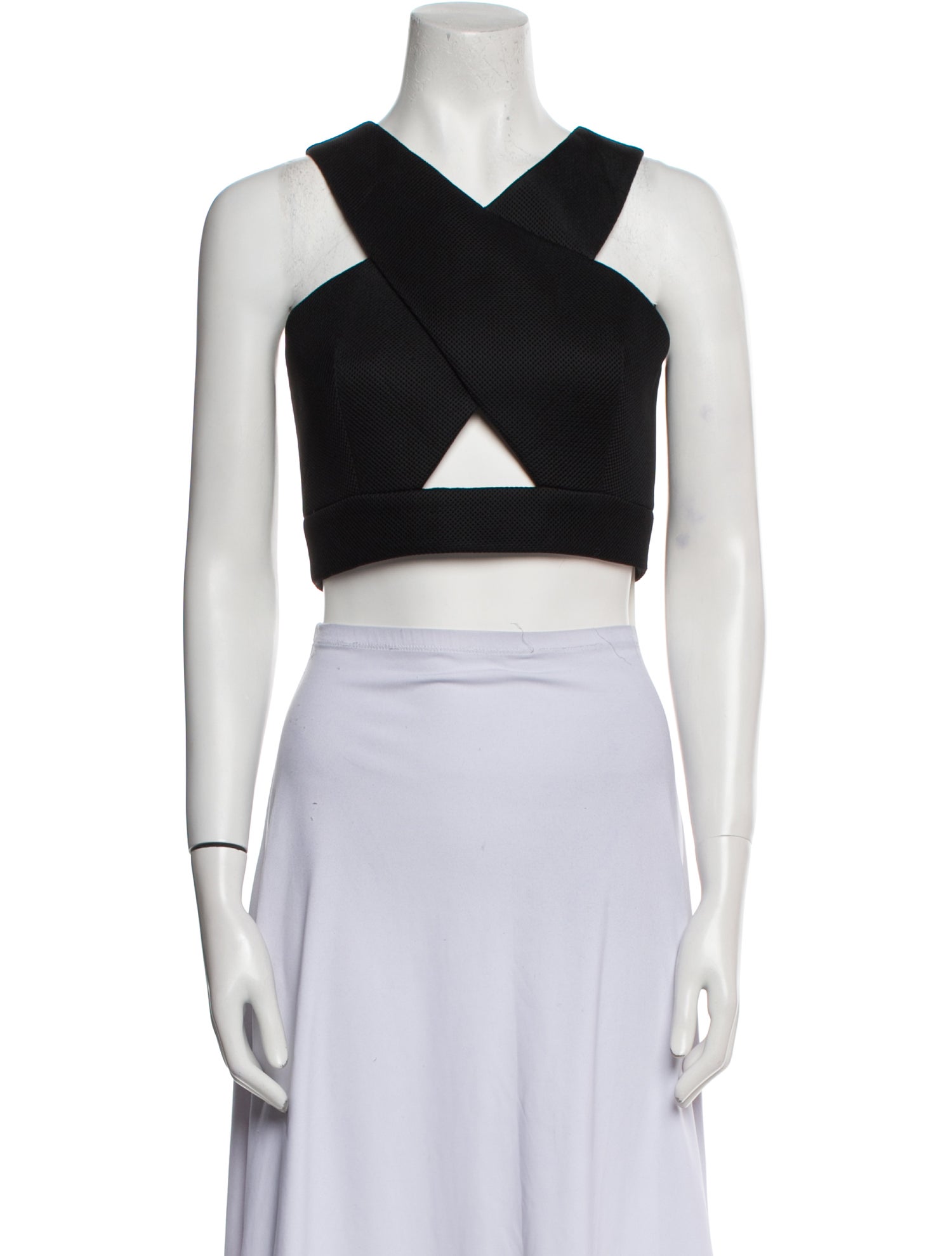 Nicholas V-Neck Sleeveless Crop Top