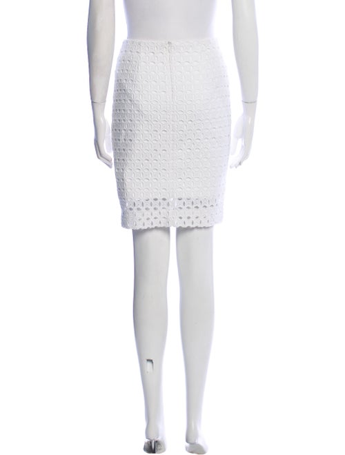 Nicholas Eyelet Trim Knee-Length Skirt