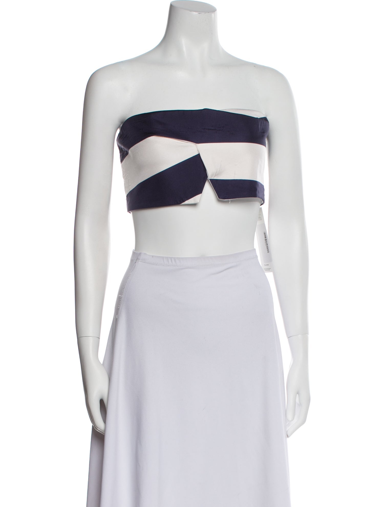 Nicholas Silk Strapless Crop Top